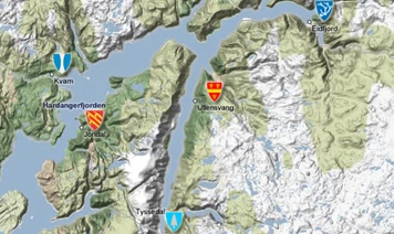 Gå til informasjon om kommunane i Hardanger